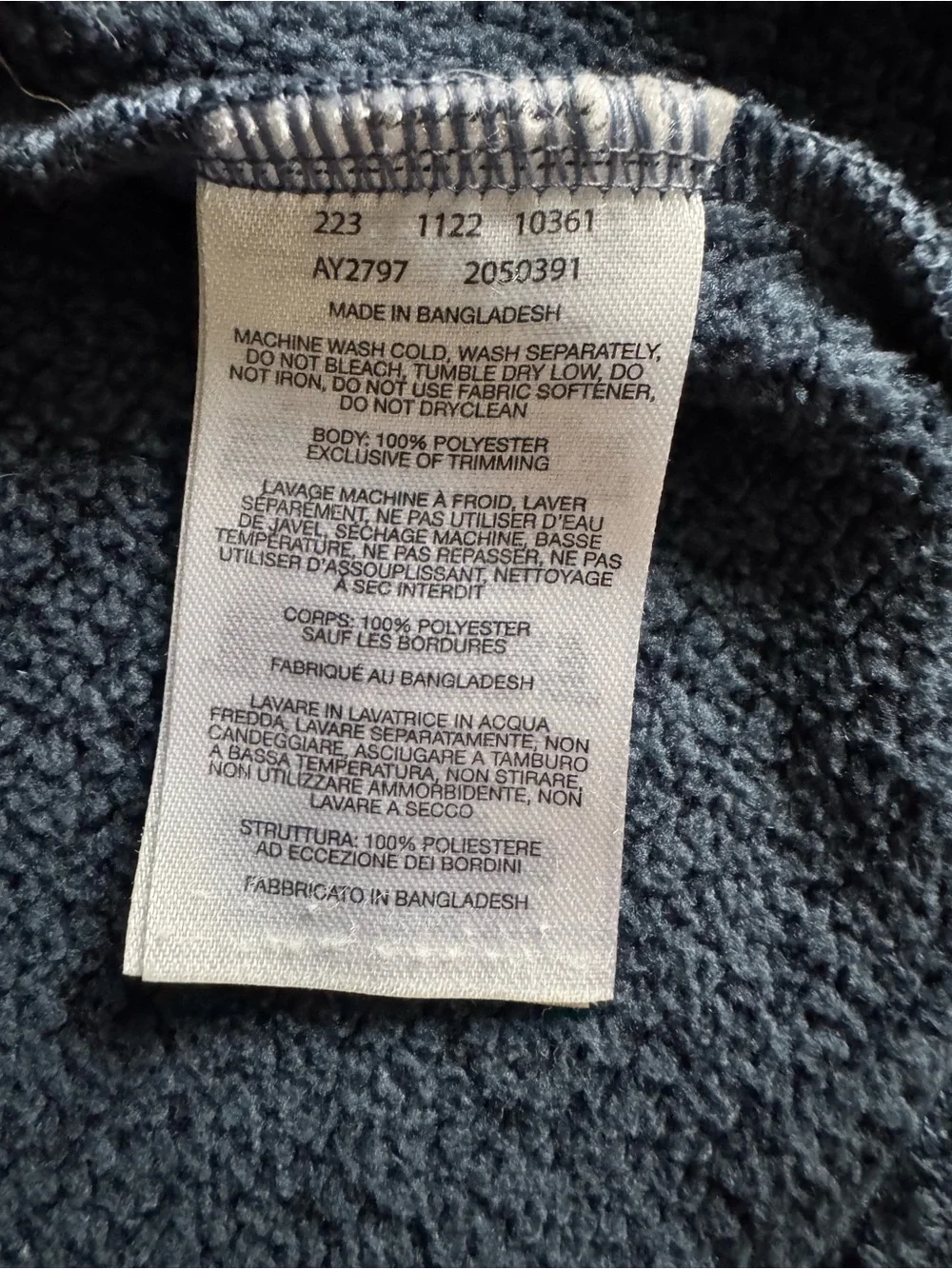 Columbia Better Sweater Style Fleece Jacket Heathered Navy Kids Medium 10/12